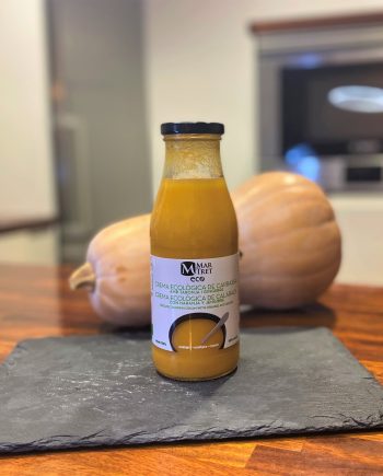 Crema ecológica de Calabaza con un toque de naranja y jengibre