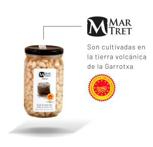 Judias de Santa Pau con D.O.P de Mar-tret